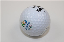Dustin Johnson Signed Wilson 2016 Rio Olympics Logo Golf Ball JSA #P51306