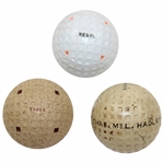 Three (3) Square Mesh Pattern Balls - Vintage Eagle & VS Royal plus Reproduction