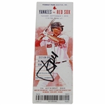Jordan Speith Signed 2015 First Pitch Yankees vs Red Sox Ticket PSA/DNA #AD40686