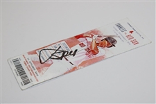 Jordan Speith Signed 2015 First Pitch Yankees vs Red Sox Ticket PSA/DNA #AD40686