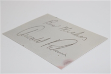 Arnold Palmer Signed Cut JSA #N37038