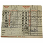Bobby Jones, Grantland Rice, Bing Crosby & Albin Holder Match Signed Blind Brook Scorecard JSA ALOA