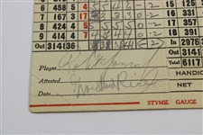 Bobby Jones, Grantland Rice, Bing Crosby & Albin Holder Match Signed Blind Brook Scorecard JSA ALOA