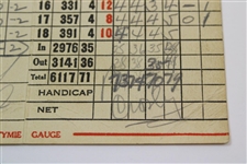 Bobby Jones, Grantland Rice, Bing Crosby & Albin Holder Match Signed Blind Brook Scorecard JSA ALOA
