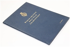 Robert 'Bobby' T. Jones Jr.’s Personal Copy of the 1958 World Amateur Golf Championship Program - Hardbound