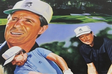 Gary Player Signed Ltd Ed Print by Artist Terrence Fogarty JSA ALOA