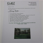 Vinny Giles' 1998 Masters Gift - Linda Hartough Signed Ltd Ed #6 Hole Juniper Canvas - Sealed
