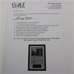 Vinny Giles' Personal US Amateur Champs Signed Trophy Photo Display - Giles, Murphy, Sigel, & Harris JSA ALOA