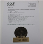 Vinny Giles' 1999 USGA Senior Amateur Championship Contestant Badge