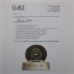 Vinny Giles' 2010 USGA Senior Amateur Championship Contestant Badge