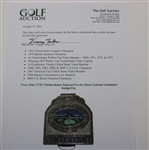 Vinny Giles' AT&T Pebble Beach National Pro-Am Silver Colored Contestant Badge/Clip