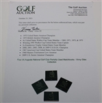 Four (4) Augusta National Golf Club Partially Used Matchbooks - Vinny Giles Collection