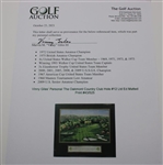 Vinny Giles' Personal The Oakmont Country Club Hole #12 Ltd Ed Matted Print #43/525