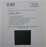 Vinny Giles' Augusta National Golf Club 1971 Masters Tournament Amateur Dinner Photo in Folder