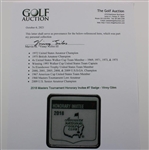2018 Masters Tournament Honorary Invitee #7 Badge - Vinny Giles