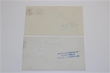 President Eisenhower Visits Augusta & 1953 President & Mrs. Eisenhower Accept 'Mamie's Cabin' Cachets