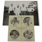 1931 Jones/Ouimet/Burke/Von Elm Essex CC Scorecard Plus 8x10 Wire Photo of Participants
