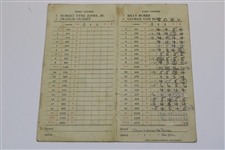 1931 Jones/Ouimet/Burke/Von Elm Essex CC Scorecard Plus 8x10 Wire Photo of Participants