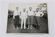 1931 Jones/Ouimet/Burke/Von Elm Essex CC Scorecard Plus 8x10 Wire Photo of Participants
