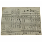 Charlie Yates & Bob Jones with others Scored 1941 Atlanta Athletic Club Scorecard