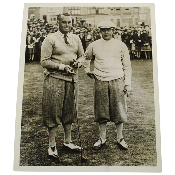 1930 British Amateur Bobby Jones & Cyril Tolley 8x10 Underwood & Underwood Wire Photo