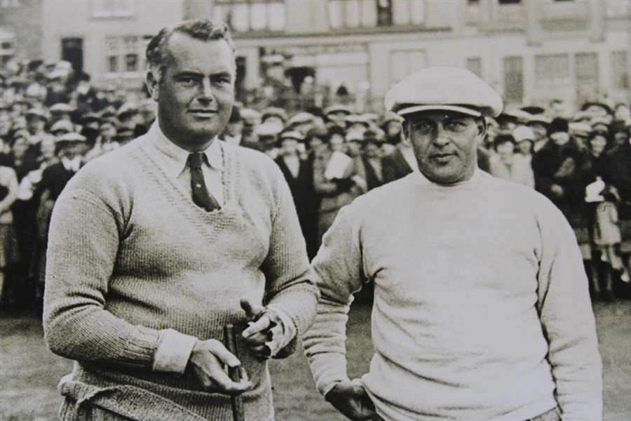 1930 British Amateur Bobby Jones & Cyril Tolley 8x10 Underwood & Underwood Wire Photo