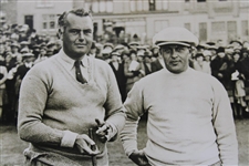 1930 British Amateur Bobby Jones & Cyril Tolley 8x10 Underwood & Underwood Wire Photo