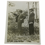 Bobby Jones with Wendell P. Miller 1931 Augusta National Underwood & Underwood Photo