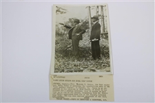 Bobby Jones with Wendell P. Miller 1931 Augusta National Underwood & Underwood Photo