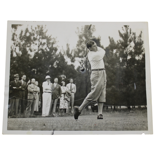 Bobby Jones 1938 Masters Tournament Opening Round First Tee Shot 4/2/1938