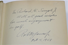 Robert 'Bobby' .T Jones Jr. Signed 1927 'Down The Fairway' First Edition Book JSA ALOA