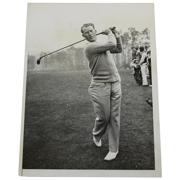 Jimmy Hines 1934 Wire Photo at Augusta Masters Golf Tournament with Acme Stamp 3/24/1934
