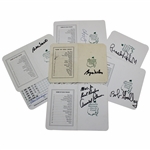 Palmer, Wall, Nelson, Sarazen, Goalby, Brooks Robinson & Chipper Jones Signed Masters Scorecards JSA ALOA