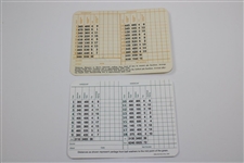 Palmer, Wall, Nelson, Sarazen, Goalby, Brooks Robinson & Chipper Jones Signed Masters Scorecards JSA ALOA