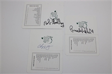 Palmer, Wall, Nelson, Sarazen, Goalby, Brooks Robinson & Chipper Jones Signed Masters Scorecards JSA ALOA