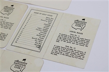 Group of Four (4) Augusta National Golf Club Official Scorecards