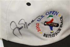 Jack Nicklaus Signed 2002 US Open at Bethpage Black Hat JSA ALOA
