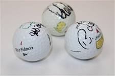 Bernhard Langer, Lee Trevino & Jeff Maggert Signed Masters Logo Golf Balls JSA ALOA