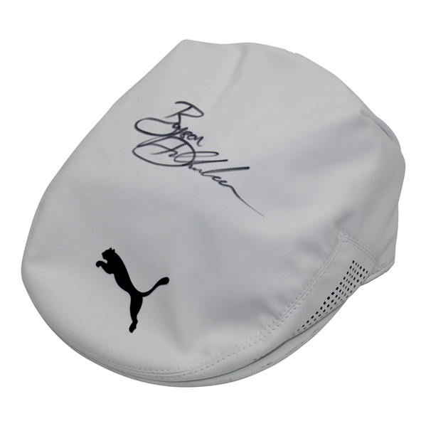 Bryson Dechambeau Signed White PUMA Driver Cap JSA ALOA