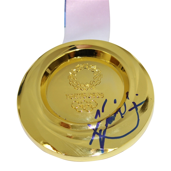 Xander Schaufele Signed 2020 Tokyo Olympic Replica Gold Medal with Ribbon JSA ALOA