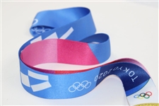 Xander Schaufele Signed 2020 Tokyo Olympic Replica Gold Medal with Ribbon JSA ALOA