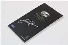 Jack Nicklaus Signed The Old Course St. Andrews Clourse Guide & Stroke Saver with Letter JSA ALOA