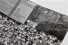 Jack Nicklaus Twice-Signed 1965 Masters Friday Rd 16th Green Putt B&W Photo with Letter JSA ALOA