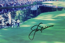Jack Nicklaus Signed 1986 Masters Walk to the 16th Green Photo with Letter JSA ALOA