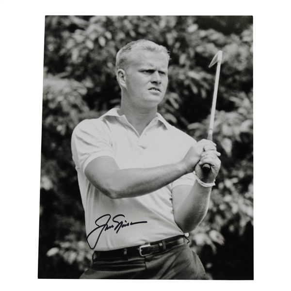 Jack Nicklaus Signed 1959 US Open at Winged Foot Golf Club B&W Photo with Letter JSA ALOA
