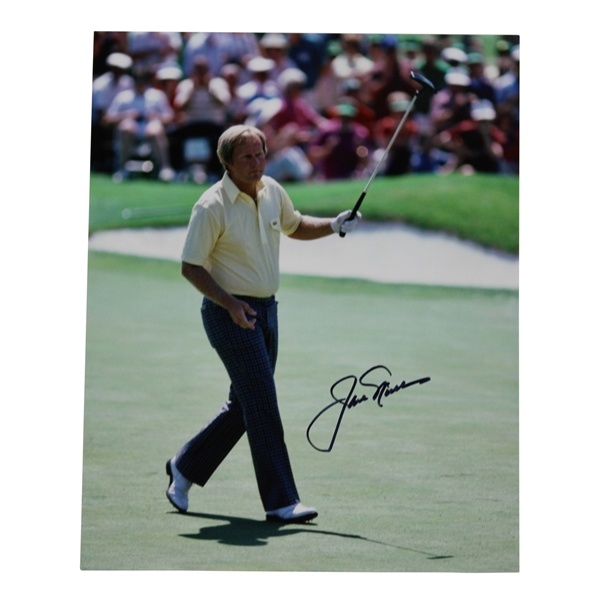 Jack Nicklaus Signed 1986 Masters "Walk down the 18th Fairway" Photo with Letter JSA ALOA