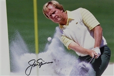 Jack Nicklaus Signed 1986 Masters Bunker Shot Photo with Letter JSA ALOA