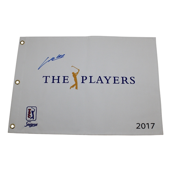 Si Woo Kim Signed 2017 The Players Championship Embroidered Flag JSA ALOA