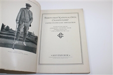 1927 US Open Championship at Oakmont CC Program - Tommy Armour Winner