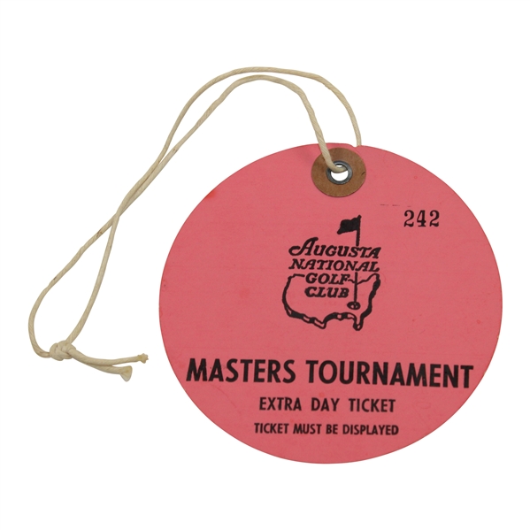 Circa 1970s Masters Tournament Extra Day Circle Ticket #242 - Second One Weve Seen